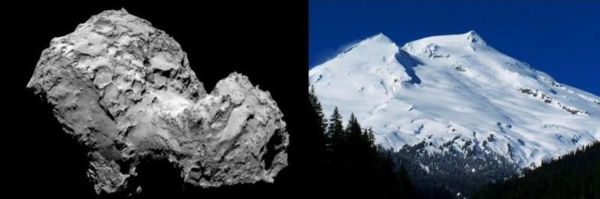 How big is Rosetta's comet - 67P? About as big as Mount Baker