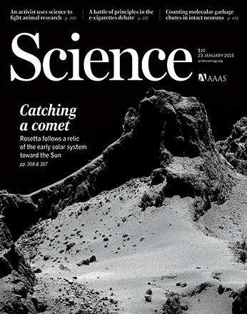 Cover of Science, 23 Jan 2015