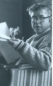 Fred Hoyle at home