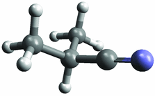 iso-propyl cyanide molecule