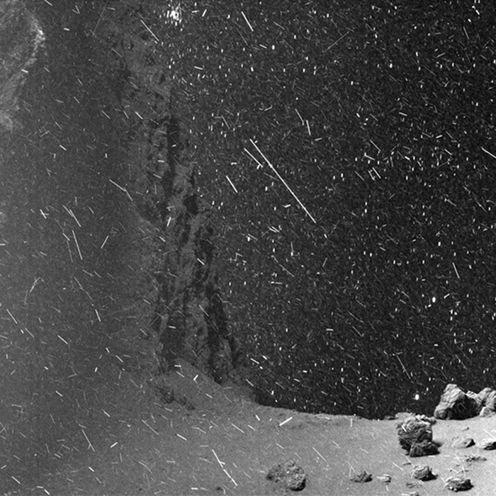 Blizzard on comet 67P